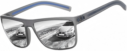 Polarized Sunglasses  Lightweight TR90 Frames  UV400 Protection  Square Sunglasses