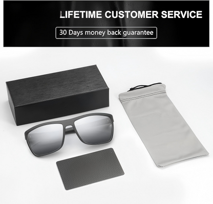 Polarized Sunglasses  Lightweight TR90 Frames  UV400 Protection  Square Sunglasses