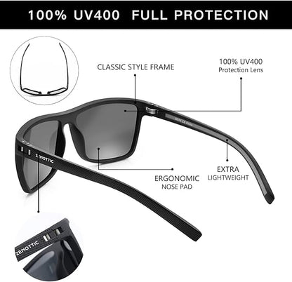 Sunglasses for Lightweight  Frame UV400 Protection Square Sun Glasses